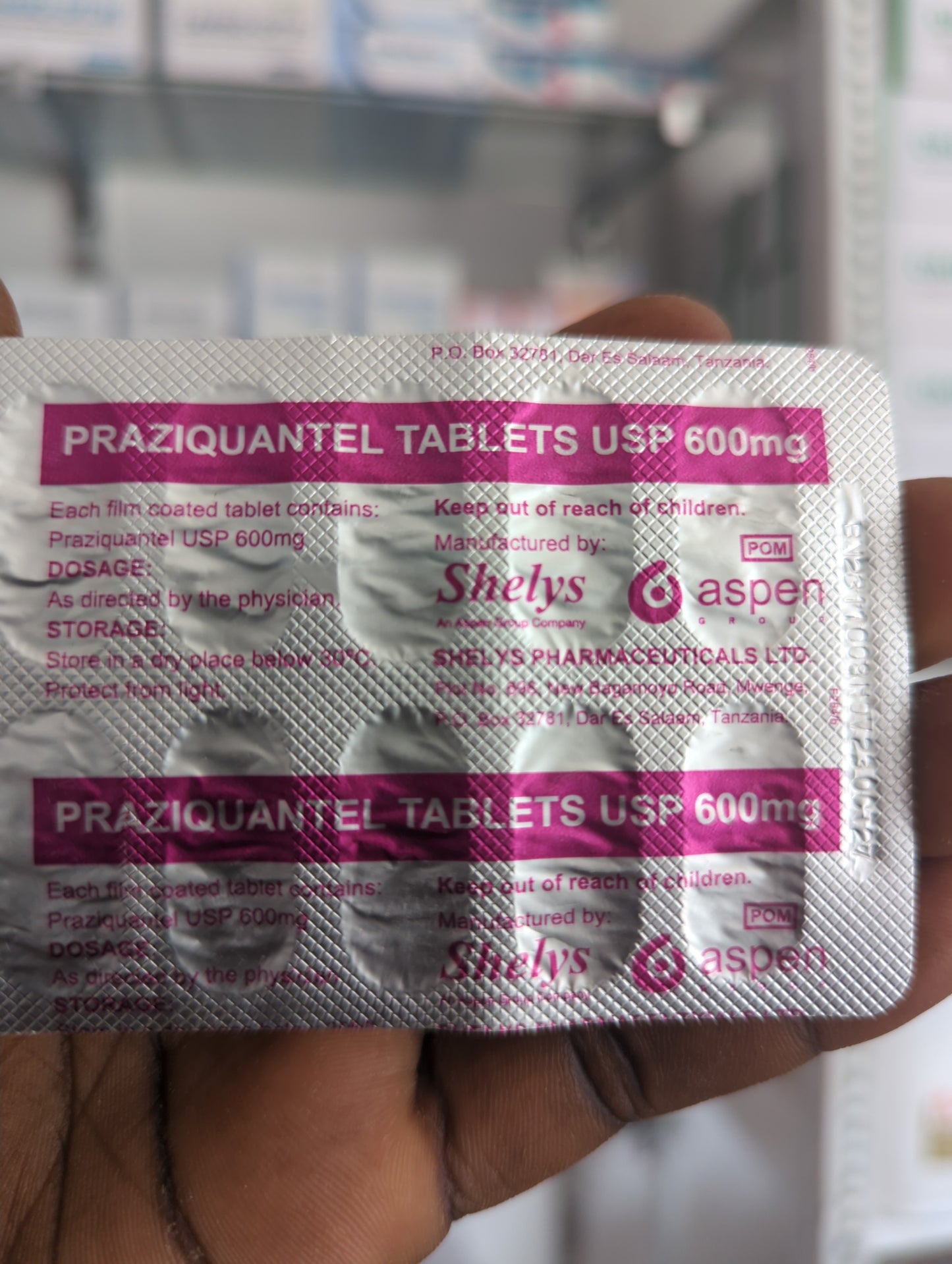 Praziquantel 600mg
