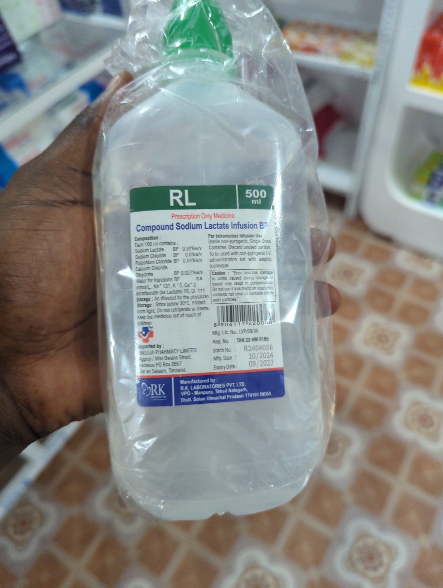 Ringer Lactate RL 500ml