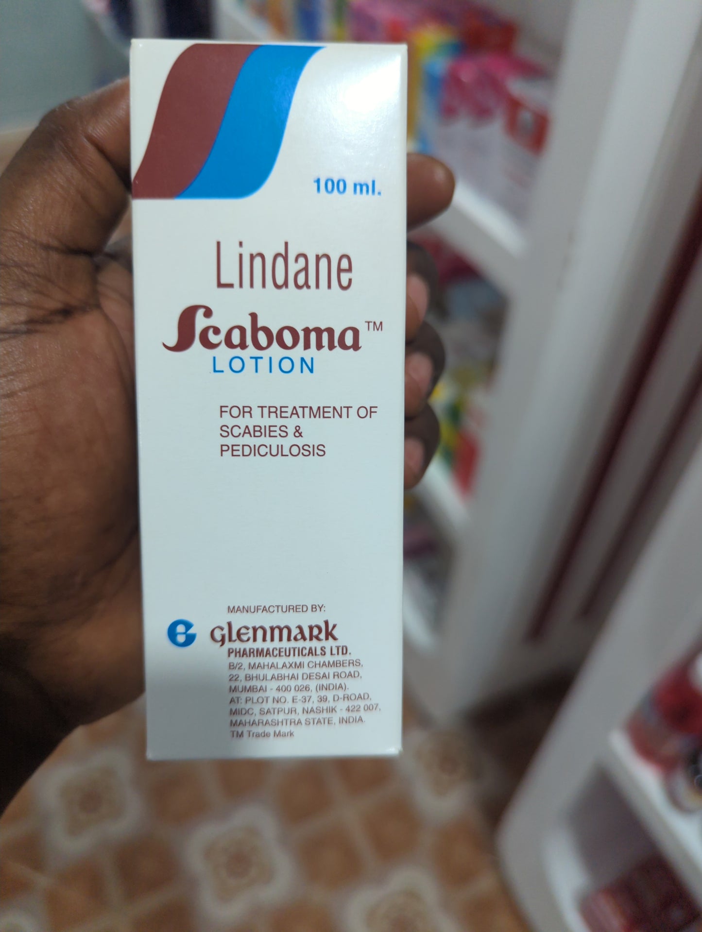 Lindane + Benzocaine Scaboma cream 25g