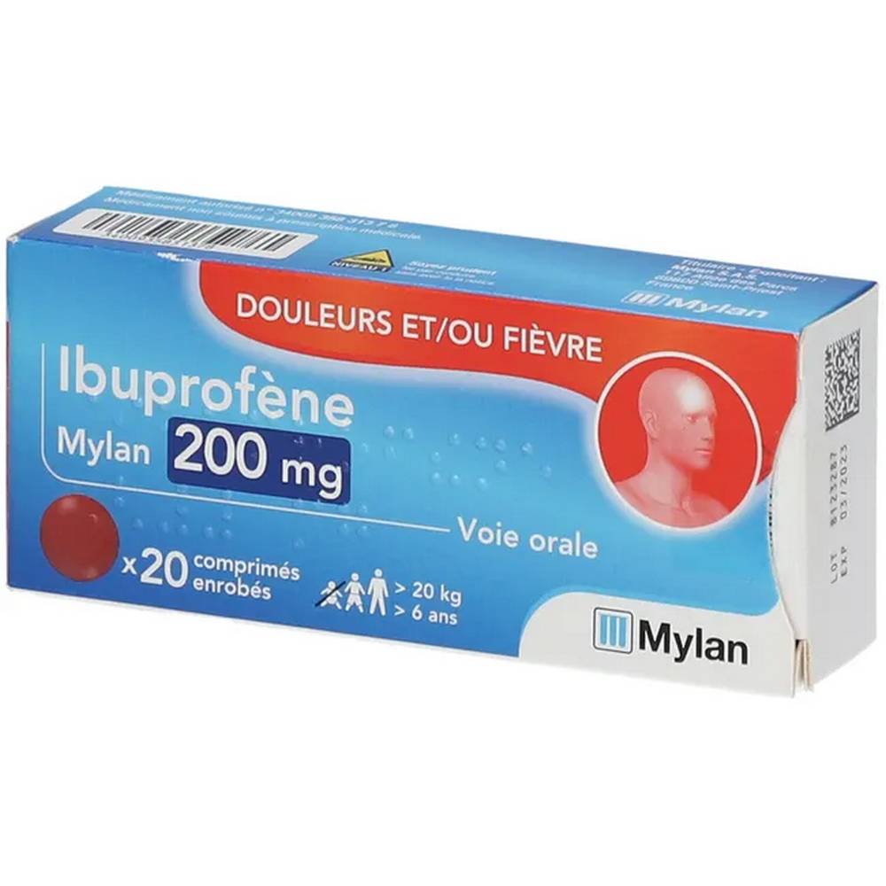 Ibuprofène 200 mg